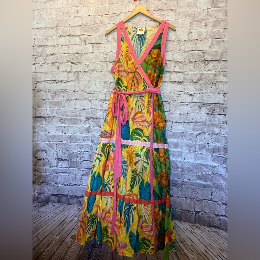 Gorgeous Farm Rio Anthologie Cotton Maxi Dress, size L - Picture 7 of 11